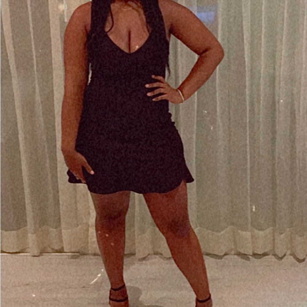 Express Black Slip Dress - Picture 2 of 3